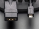 A1358 Micro-HDMI dugó / HDMI aljzat adapter kábel