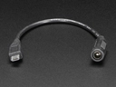 A2727 MicroUSB dugó - 5.5/2.1mm DC aljzat adapter kábel