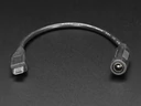 A2727 MicroUSB dugó - 5.5/2.1mm DC aljzat adapter kábel