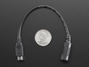 A2727 MicroUSB dugó - 5.5/2.1mm DC aljzat adapter kábel