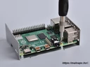 KKSB fekete/ezüst fém doboz Raspberry Pi 4-hez