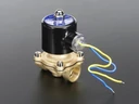 A996 Brass Liquid Solenoid Valve - 12V - 1/2 NPS