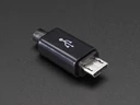 A1826 USB-B Micro, szerelhető lengő csatlakozó dugó