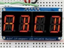 A1911 Quad Alphanumeric Display - Red 0.54