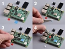 Raspberry Pi hűtőborda szerelés menete 1-4