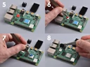 Raspberry Pi hűtőborda szerelés menete 5-8