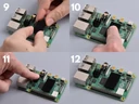 Raspberry Pi hűtőborda szerelés menete 9-12