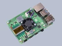 Raspberry Pi PoE+ HAT felszerelve egy alaplapra