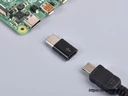 USB micro-B / USB-C átalakító Rspberry Pi 4-hez
