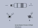 Csatlakozó adapter 2.1x5.5-ről 1.5x5.5-re (S)