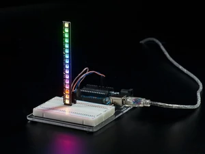 NeoPixel RGB LED sorban 8xWS2812 meghajtó áramkörrel