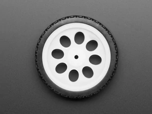 A3763 Fehér kerék TT DC motorhoz 65x18mm