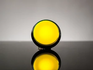 A1191 átmérő 60mm, sárga nagyméretű ledes nyomógomb