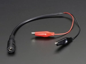 A1328 DC 2.1-es lengő aljzat krokodilcsipeszes kábellel