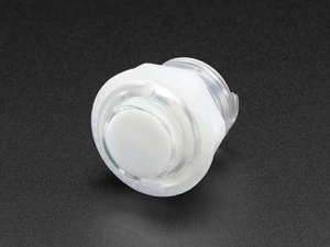 A3429 Mini LED-es nyomógomb - M24 áttetsző fehér