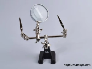 Weller forrasztó segéd, paneltartó nagyítóval