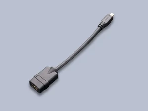 Micro-HDMI dugó / HDMI aljzat adapter kábel