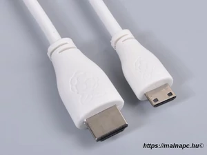Raspberry Pi micro-HDMI / HDMI A kábel, fehér 1m-es