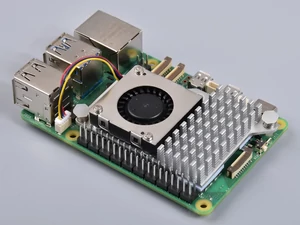 Raspberry Pi Active Cooler Pi 5 alaplapon