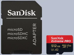 SanDisk 512GB microSD Extreme PRO kártya