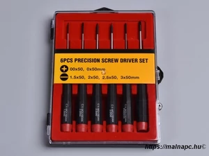 DURATOOL C-710 - 6 részes precíziós csavarhúzó készlet