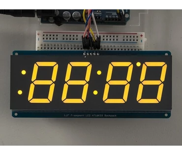 A1269 1.2 inch 4-Digit 7-Segm. Display w/I2C Backpack Yellow