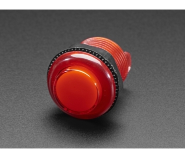 A3489 Mini LED-es nyomógomb - M30 áttetsző piros