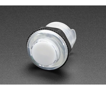 Mini LED-es nyomógomb - M30 áttetsző fehér Mini LED-es nyomógomb - M30 áttetsző fehér