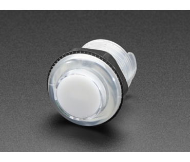 Mini LED-es nyomógomb - M30 áttetsző fehér