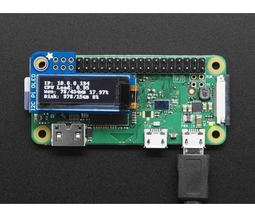 A3527 PiOLED 128x32 Monocrom panel Raspberry Pi-hez