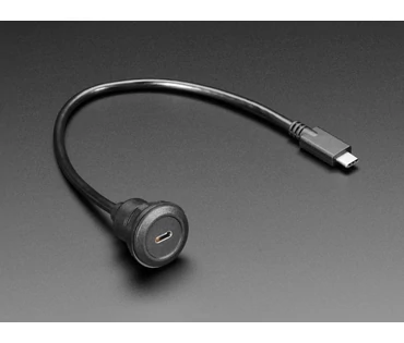 A4218 USB C Round Panel Mount Extension Cable