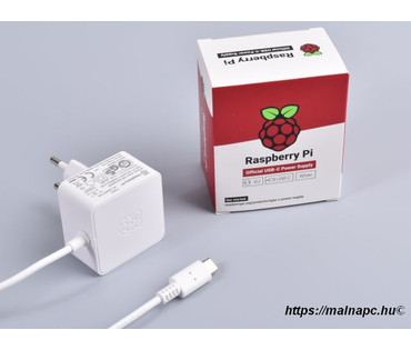Raspberry Pi 4 Official táp, 15W fehér