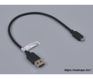 0,3m-es USB A - Micro USB B kábel