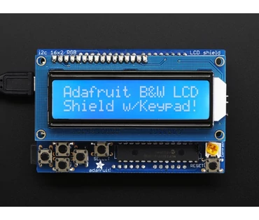 A772 kék-fehér 16x2-es LCD + tasztatúra KIT