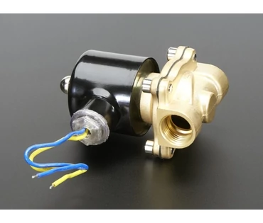 A996 Brass Liquid Solenoid Valve - 12V - 1/2 NPS