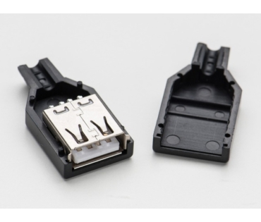 USB-A szerelhető lengő csatlakozó aljzat