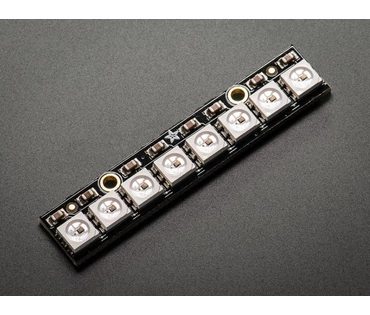 NeoPixel RGB LED sorban 8xWS2812 meghajtó áramkörrel