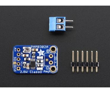 A2130 Adafruit Mono 2.5W Class D Audio Amplifier - PAM8302