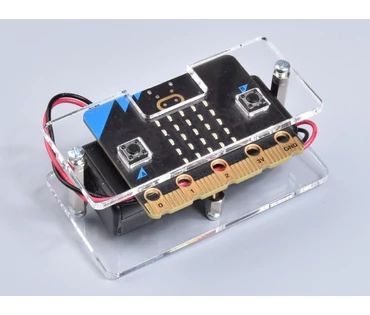 Plexi shield kapcsolós elemtartóval BBC micro:bit-hez