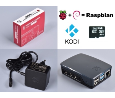  Raspberry Pi 4 Official KIT 4GB RAM / 32GB SD - Black
