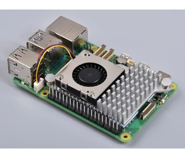 Raspberry Pi Active Cooler Pi 5 alaplapon Raspberry Pi Active Cooler Pi 5 alaplapon