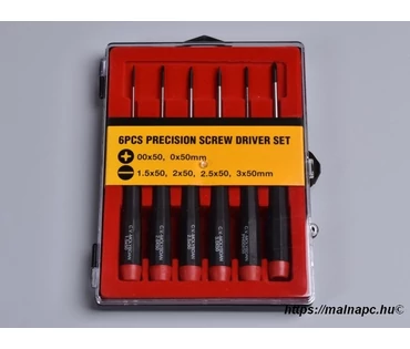DURATOOL C-710 - 6 részes precíziós csavarhúzó készlet DURATOOL C-710 - 6 részes precíziós csavarhúzó készlet