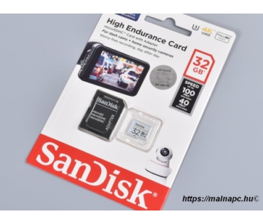 Sandisk 32GB microSD High Endurance kártya