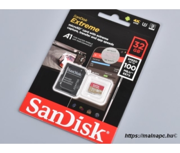 Sandisk 32GB microSD Extreme kártya
