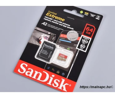 SanDisk 64GB microSD Extreme kártya