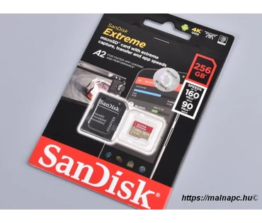 SanDisk 256GB microSD Extreme kártya SanDisk 256GB microSD Extreme kártya