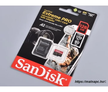 SanDisk 128GB microSD Extreme PRO kártya