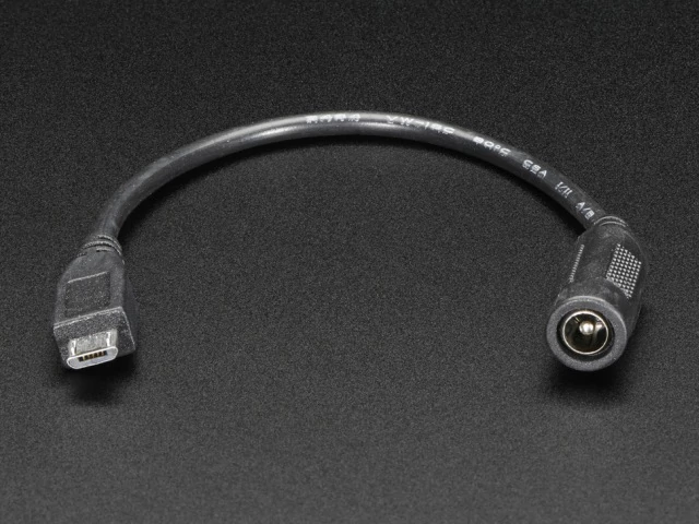 A2727 MicroUSB dugó - 5.5/2.1mm DC aljzat adapter kábel