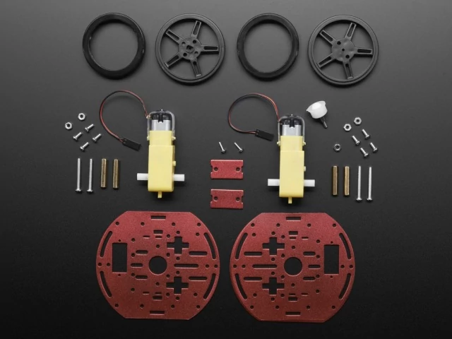 A3216 Round robot alváz kit 2WD - 2 DC motorral