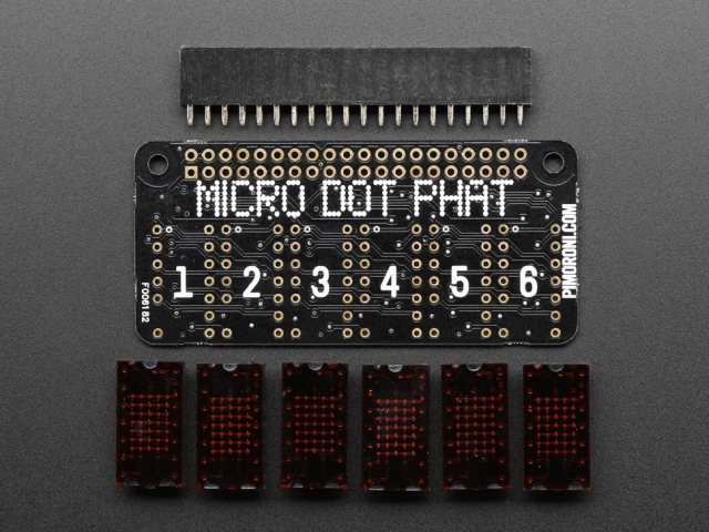 A3248 Micro Dot pHAT with Included LED Modules - Red
